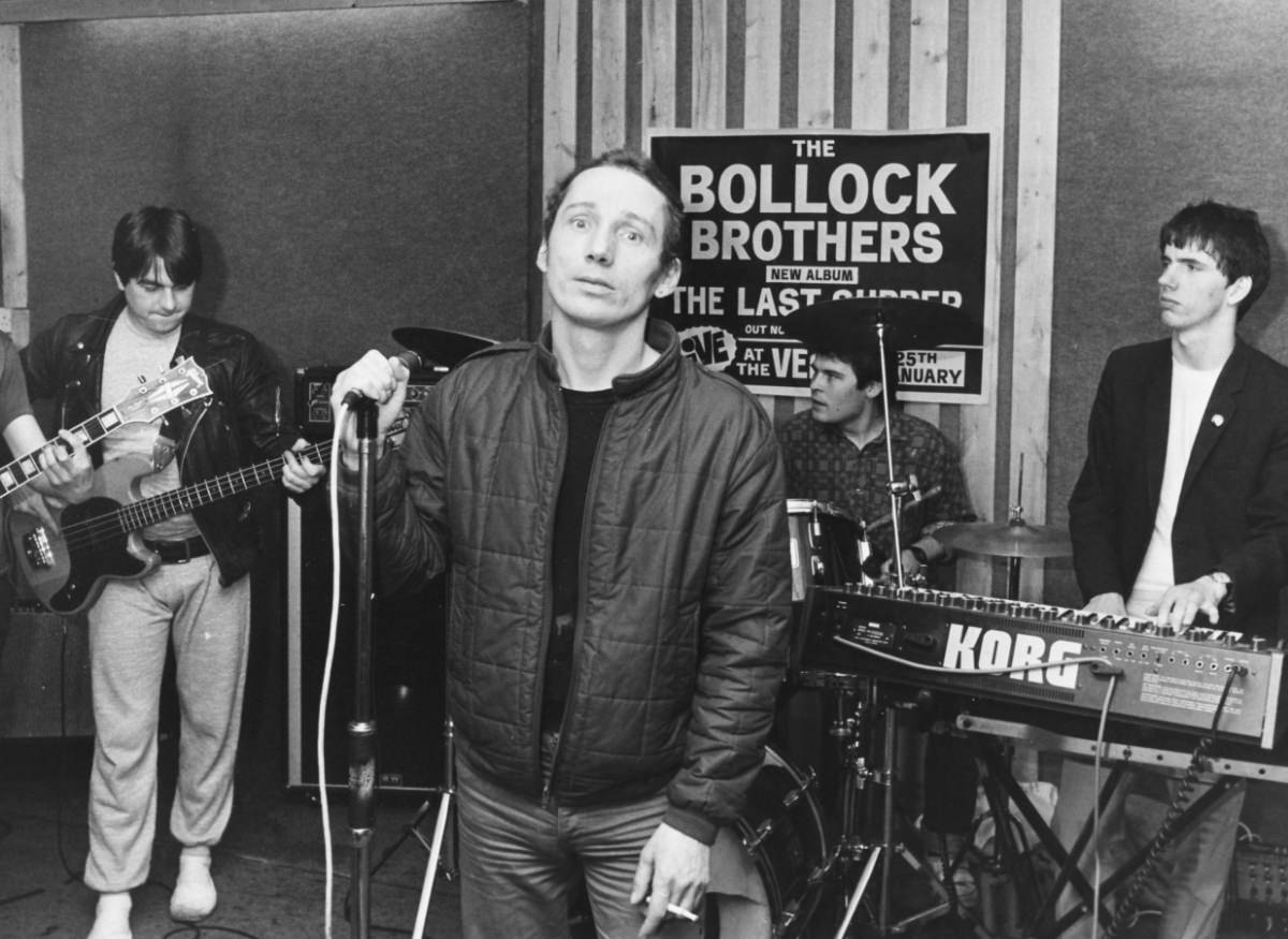 Michael Fagan performing with punk band the Bollock Brothers, April 26, 1983.