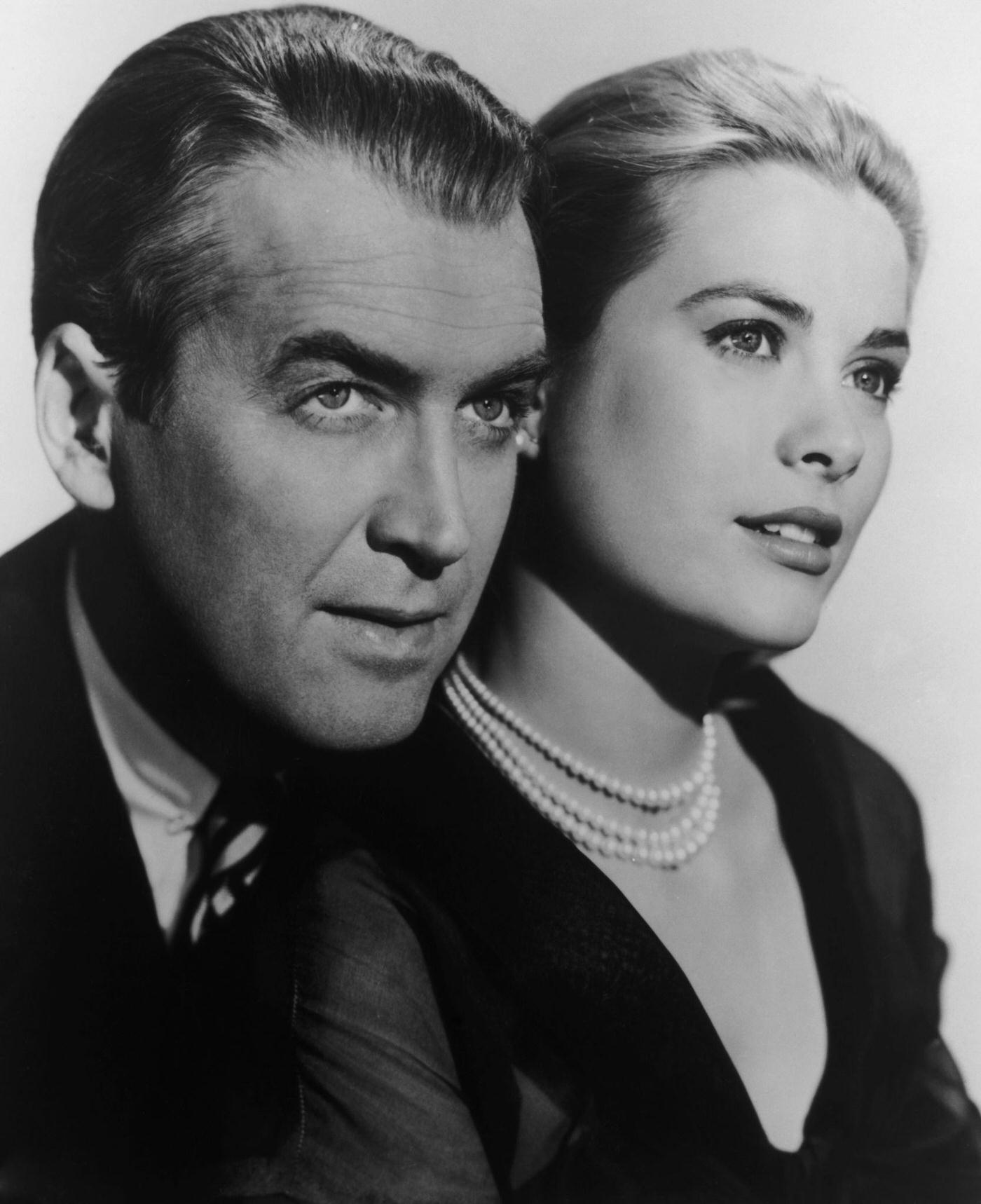 James Stewart and Grace Kelly in ‘Rear Window’, 1954
