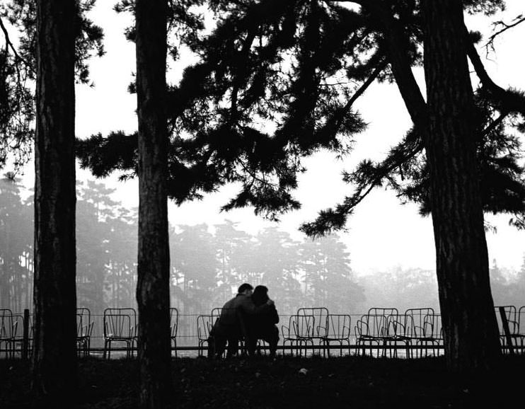 #12 Amoureux Bois de Boulogne, Paris, 1952.