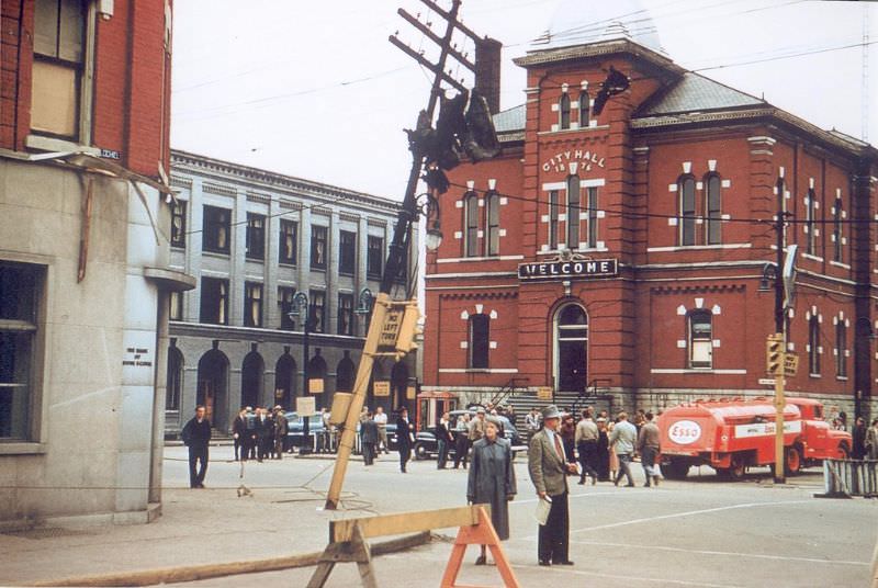 #39 Sarnia City Hall after tornado 1953