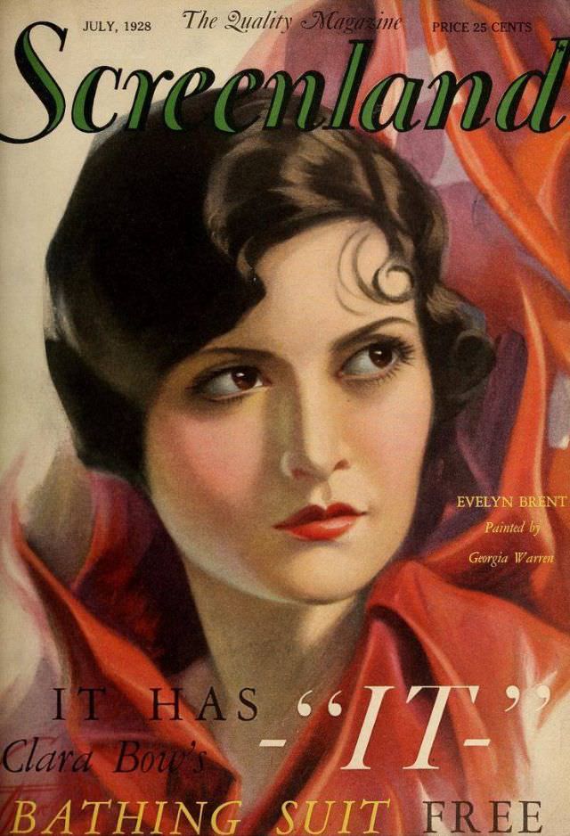 #12 Screenland magazine cover, July 1928