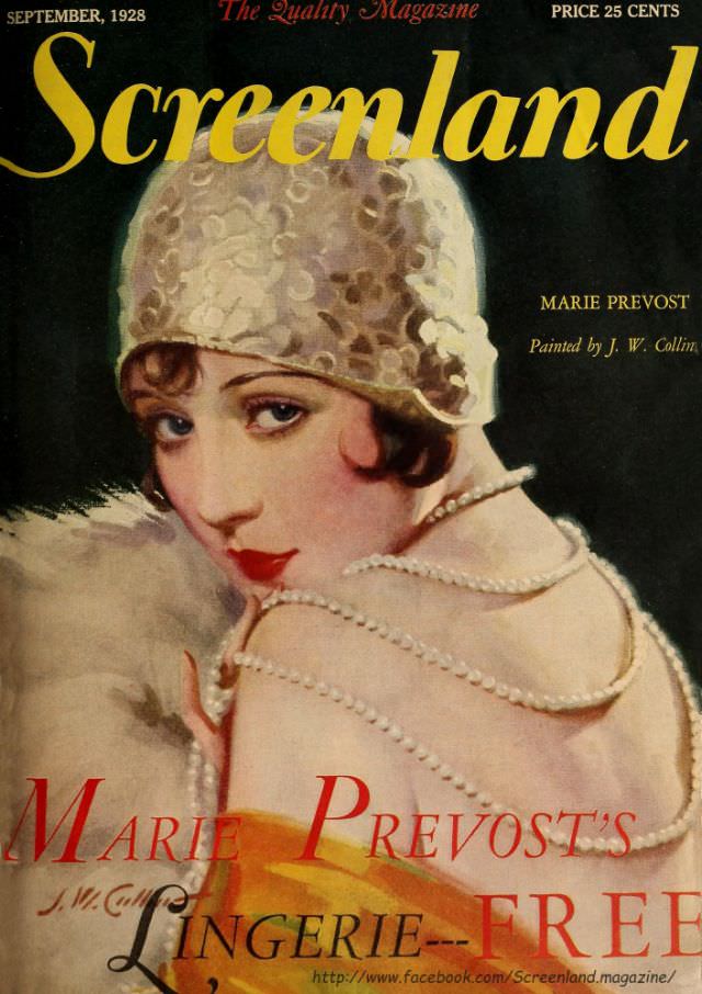 #13 Screenland magazine cover, September 1928