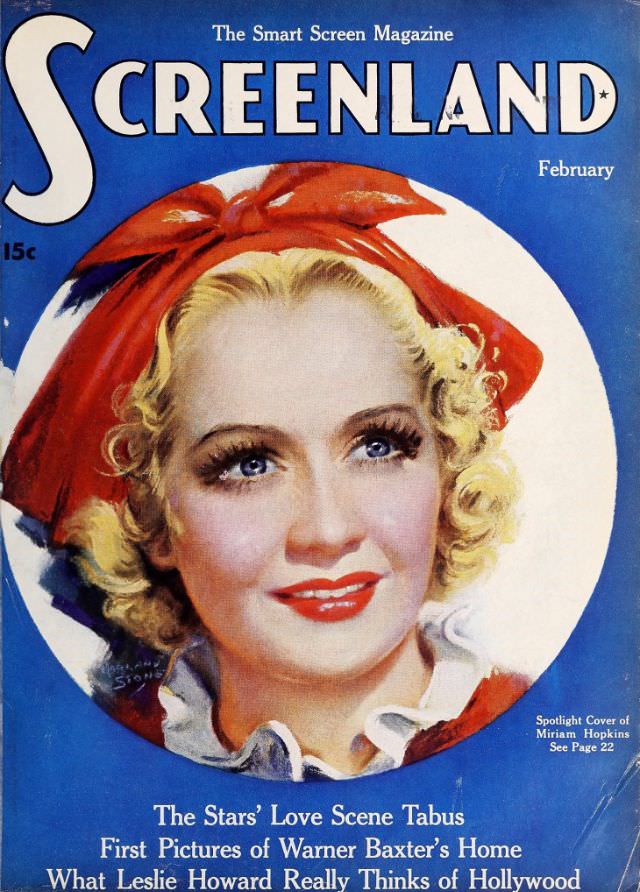 #27 Screenland magazine cover, February 1936