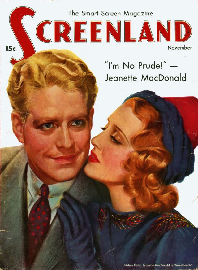 #34 Screenland magazine cover, November 1938