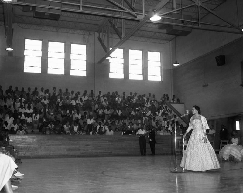 #11 An assembly at Booker T Washington high school, no date.
