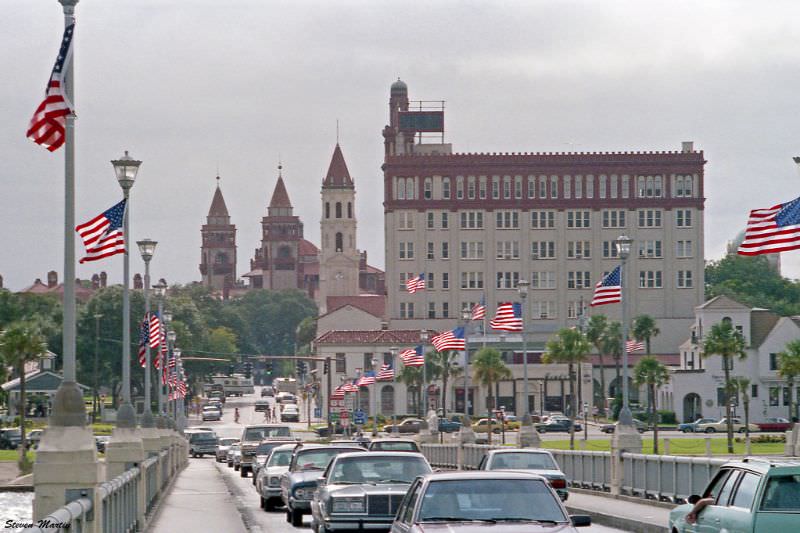 #23 Skyline from Bridge of Lions, St. Augustine, 1986