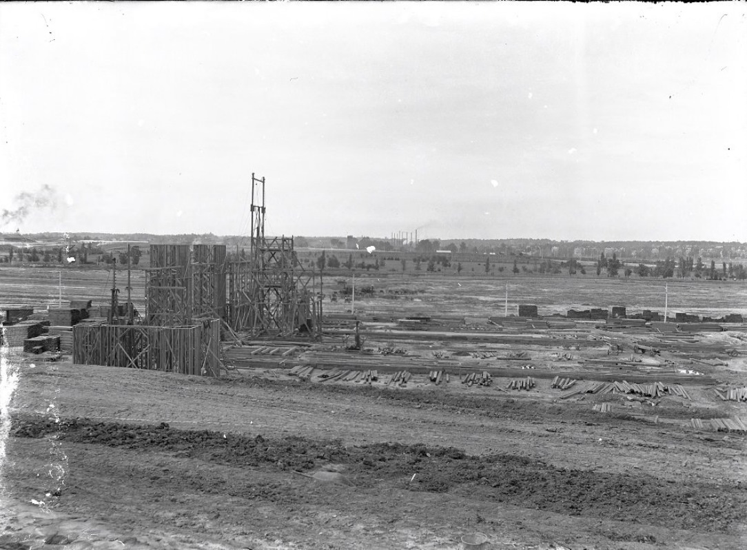 #108 Construction in an Open Field, 1900
