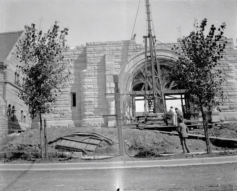 #113 Second Presbyterian Church Construction, 1900