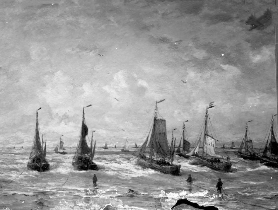 #153 Painting of Ships and Their Crews, 1900