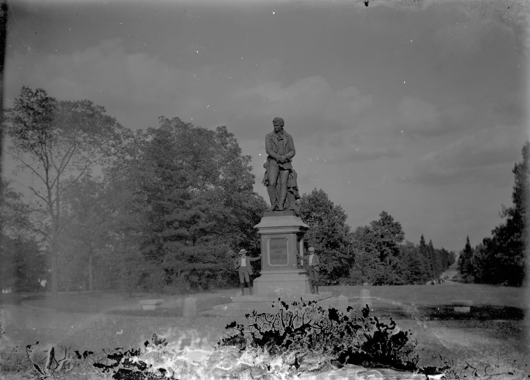#155 A statue of Alexander Von Humboldt in Tower Grove Park of Saint Louis, Missouri, 1900.