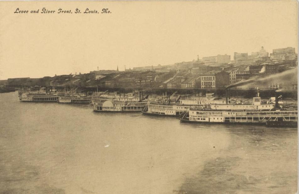 #163 Levee and riverfront, St. Louis, 1900