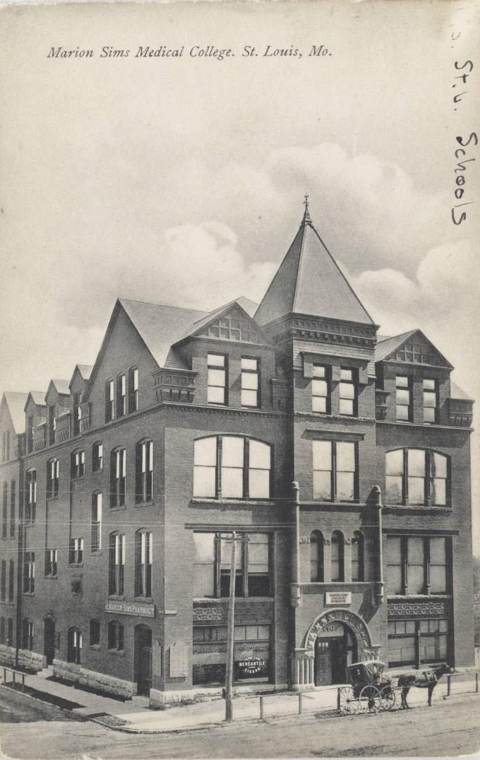 #169 The Marion Sims-Beaumont College of Medicine, owned by a group of St. Louis physicians, was incorporated into St. Louis University in 1903.