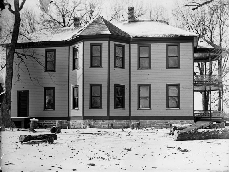 #214 Side view to Flo and Frank McCallion’s house in Cadet, 1900