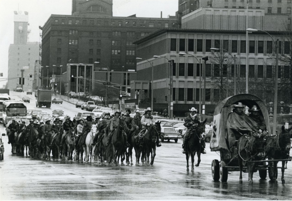 #133 Boys Town Caravan on Olive Street, 1984