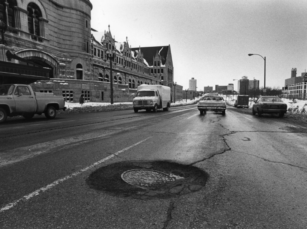 #152 Pot Hole on Market St, 1982