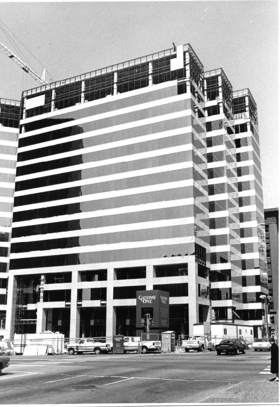 #168 Construction on the Gateway One Mall, 1986