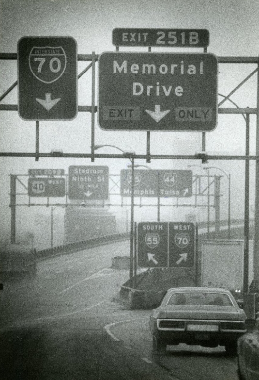 #78 Confusing Signs On The Poplar Street Bridge, 1983