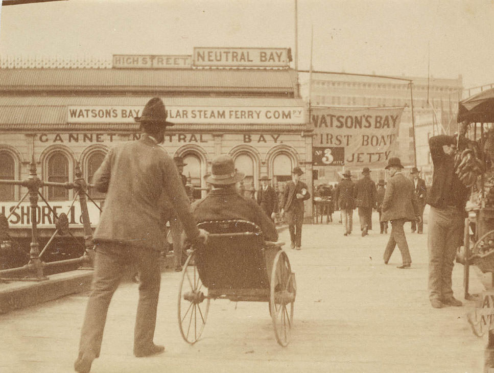 #12 People at Circular Quay Sydney, 1889