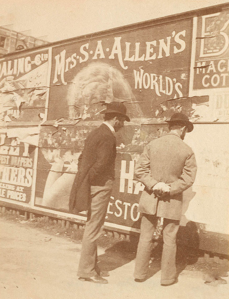 #5 Advertising hoarding from Sydney, 1886
