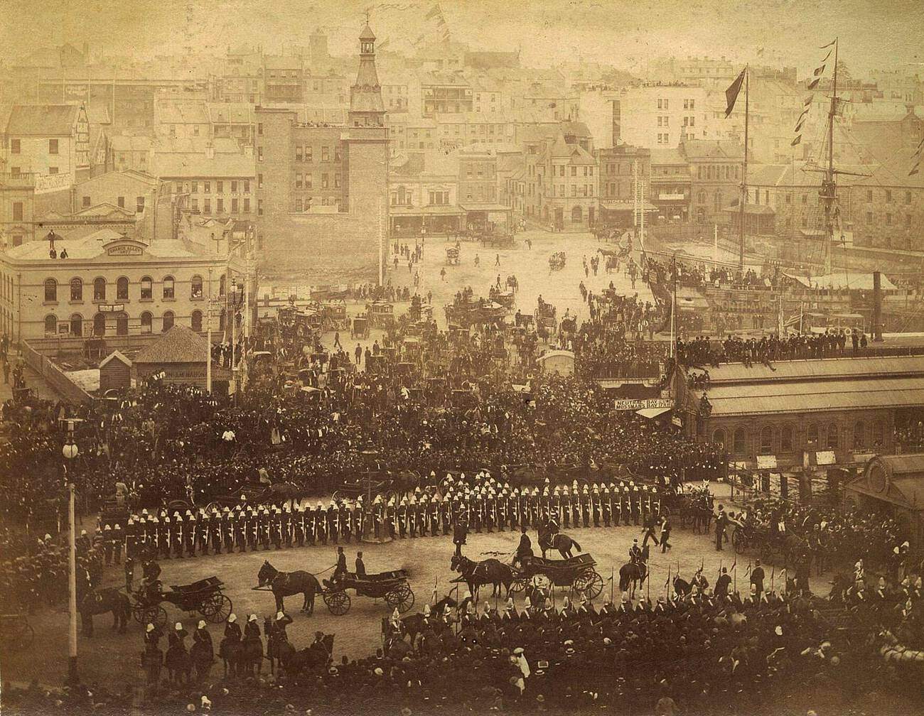 #59 Arrival of Governor Sir Robert Duff, Circular Quay, Sydney, 1893