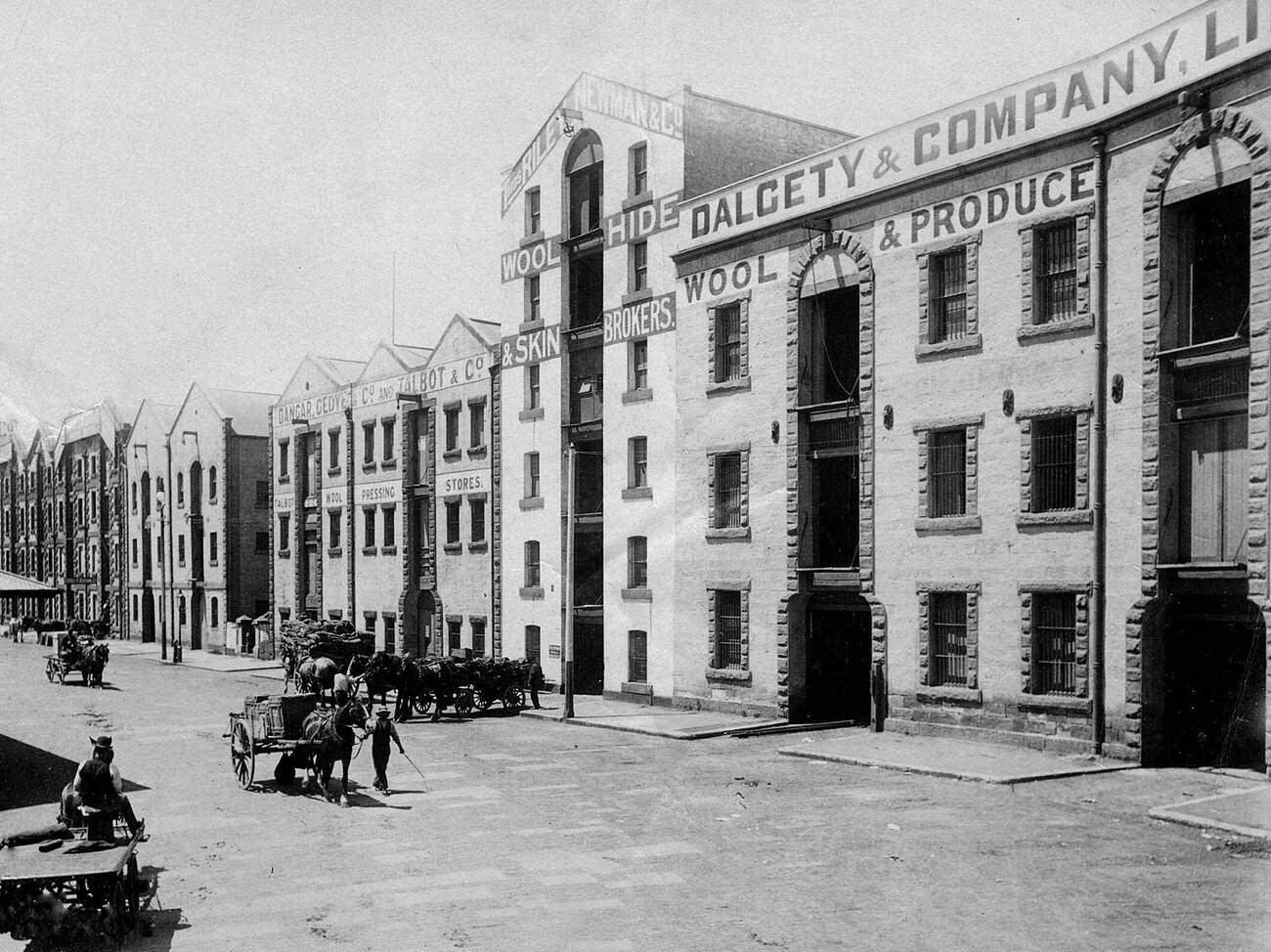 #60 Sydney Cove wool stores, east side, 1890