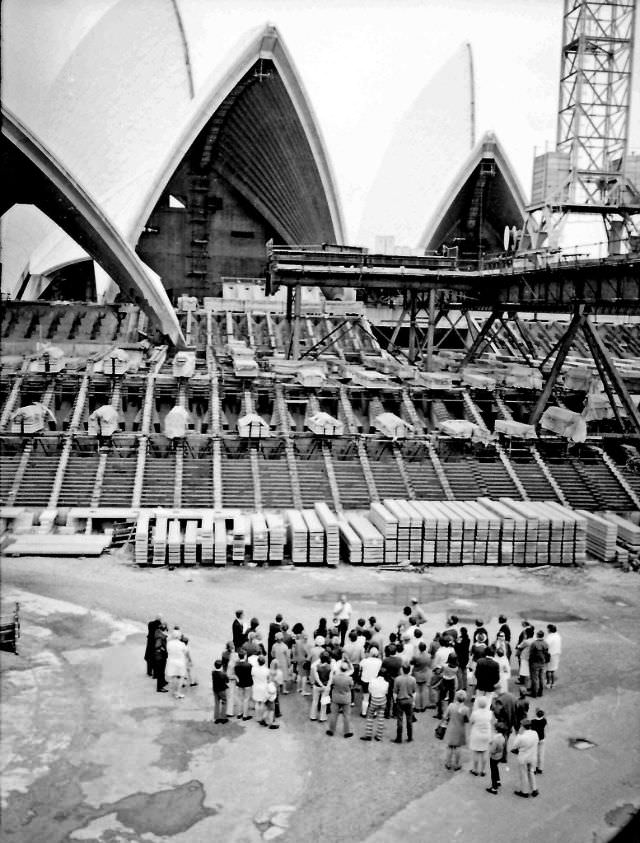 #46 Sydney Opera House under construction, 1969