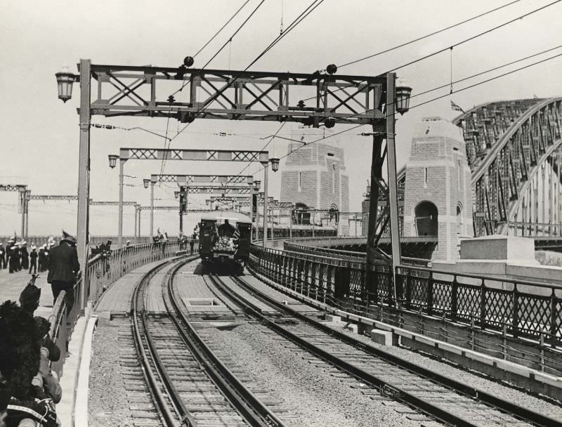 #26 First Passenger Train to Cross Bridge, March 19, 1932
