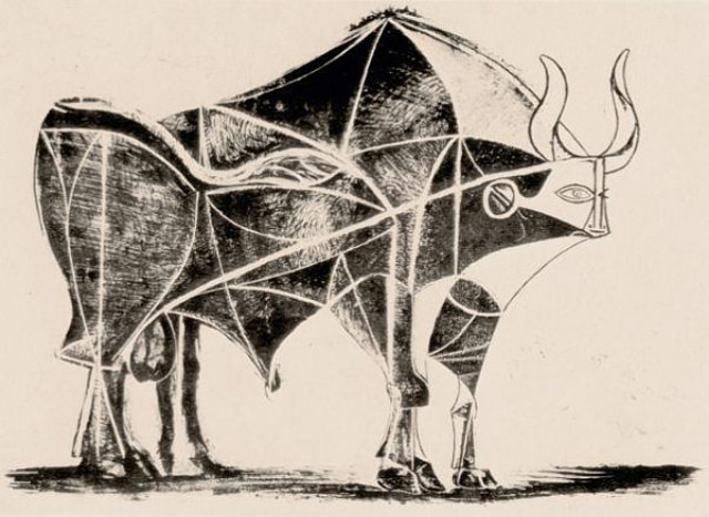 #5 Plate 5: The simplification and stylization of the image continues on Plate 5.