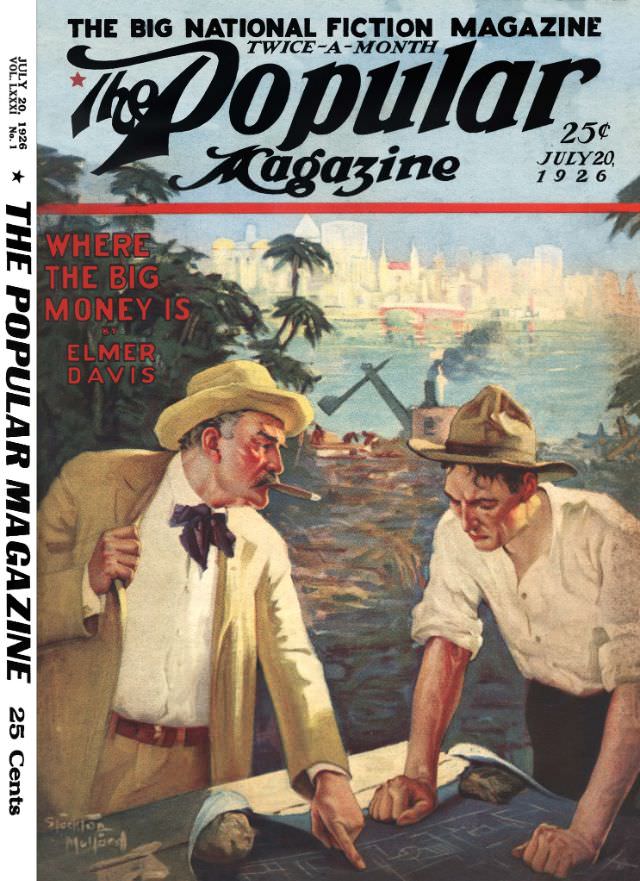 #28 Popular magazine cover, July 20, 1926