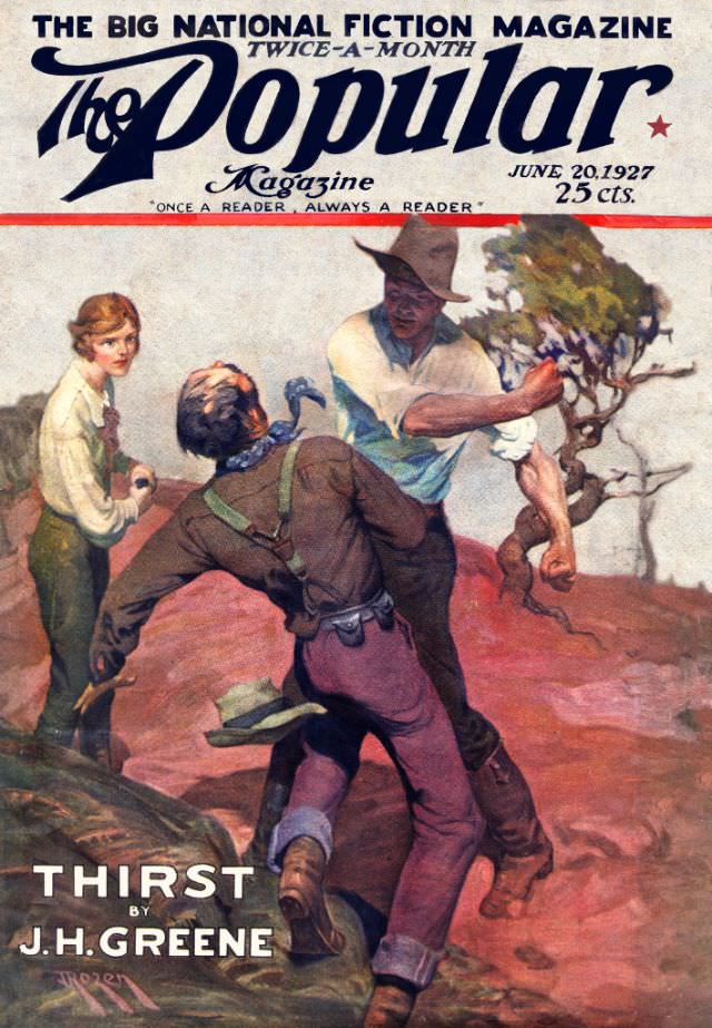 #34 Popular magazine cover, June 20, 1927