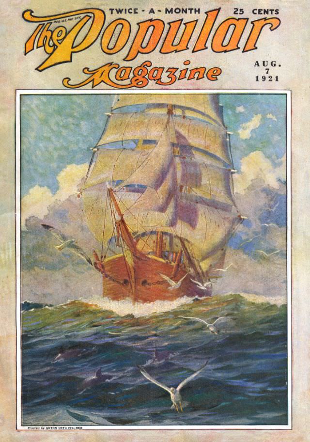 #7 Popular magazine cover, August 7, 1921
