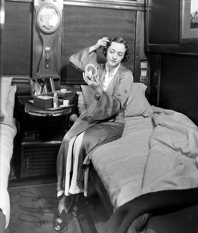 Night scene in a First Class compartment of Blue Train, ca. 1930s