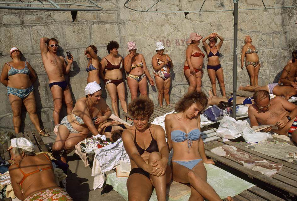 #24 Yalta sunbather (in a resort on the Black Sea).