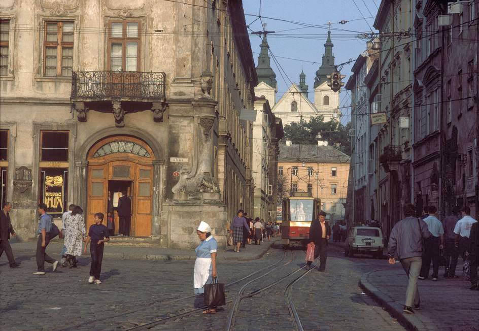 #38 Lviv. View from the Rynok square to Russkaya street.