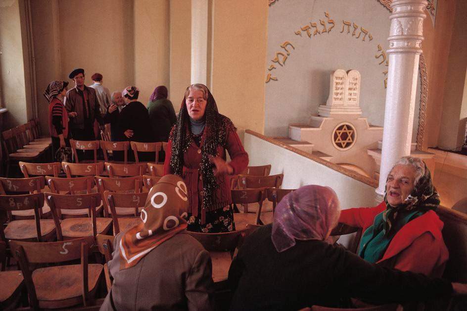 #44 Inside a synagogue in Odessa.