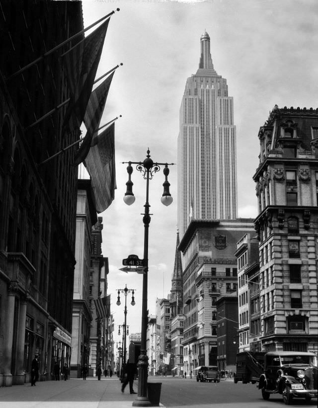 #13 The Empire State Building from 41st St. and 5th Ave., New York City, July 4, 1933