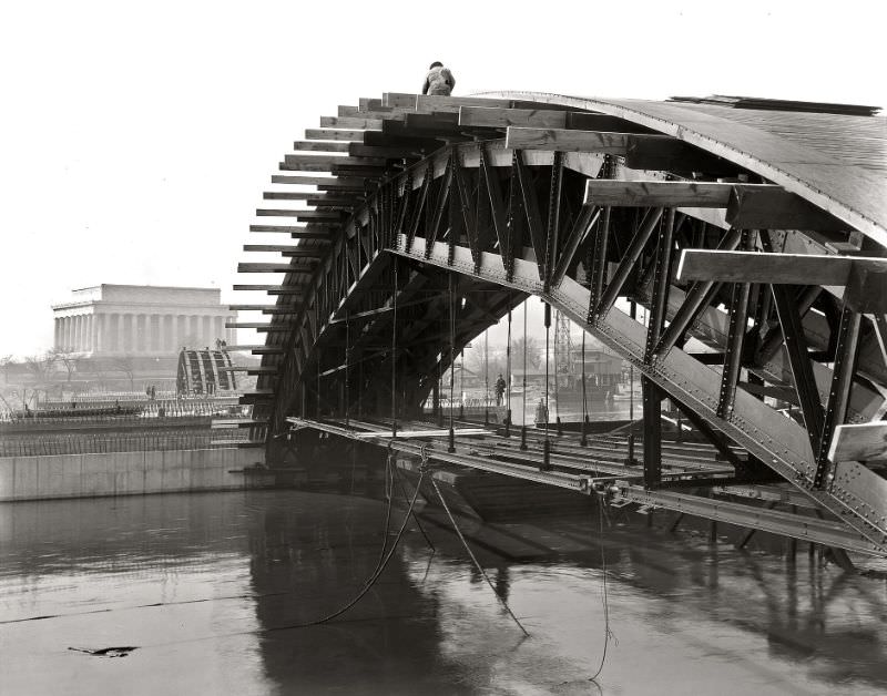 #4 Construction of Memorial Bridge over Potomac River, Washington, D.C., 1930