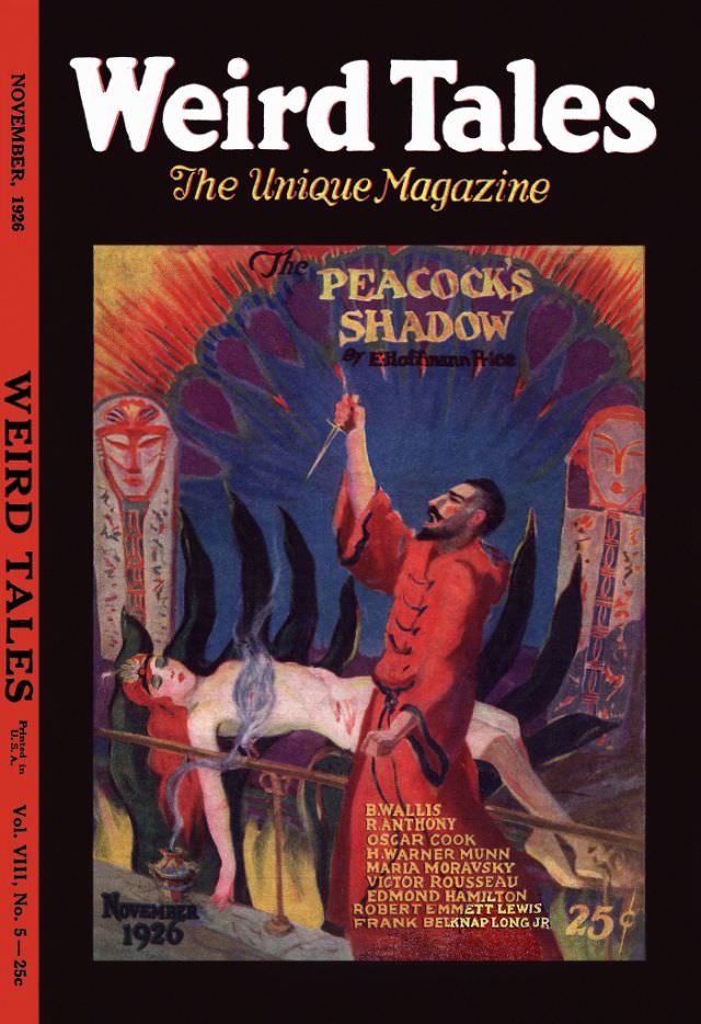 #11 Weird Tales cover, November 1926
