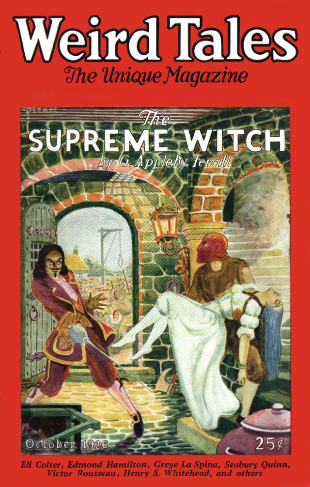 #12 Weird Tales cover, October 1926