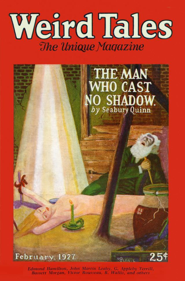 #16 Weird Tales cover, February 1927