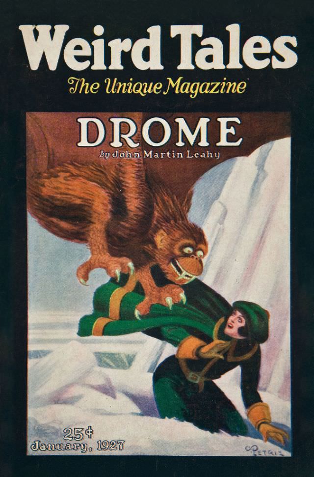 #17 Weird Tales cover, January 1927