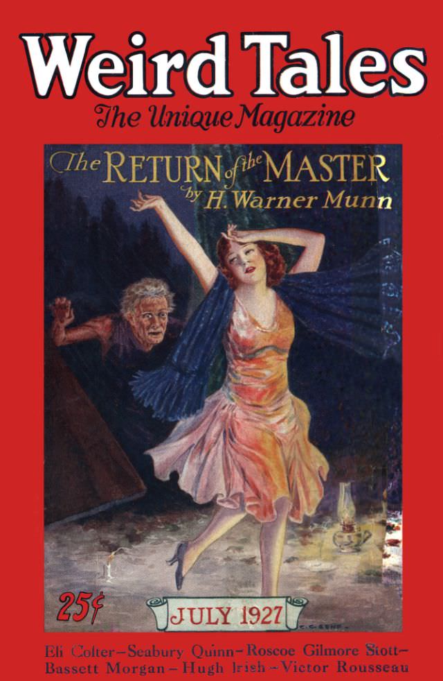 #18 Weird Tales cover, July 1927