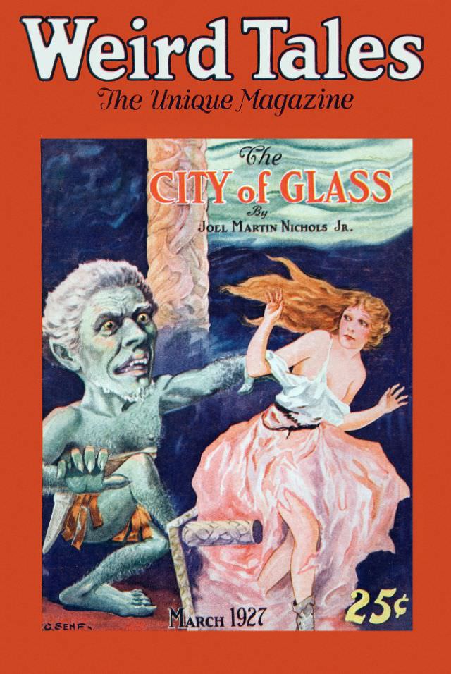 #20 Weird Tales cover, March 1927