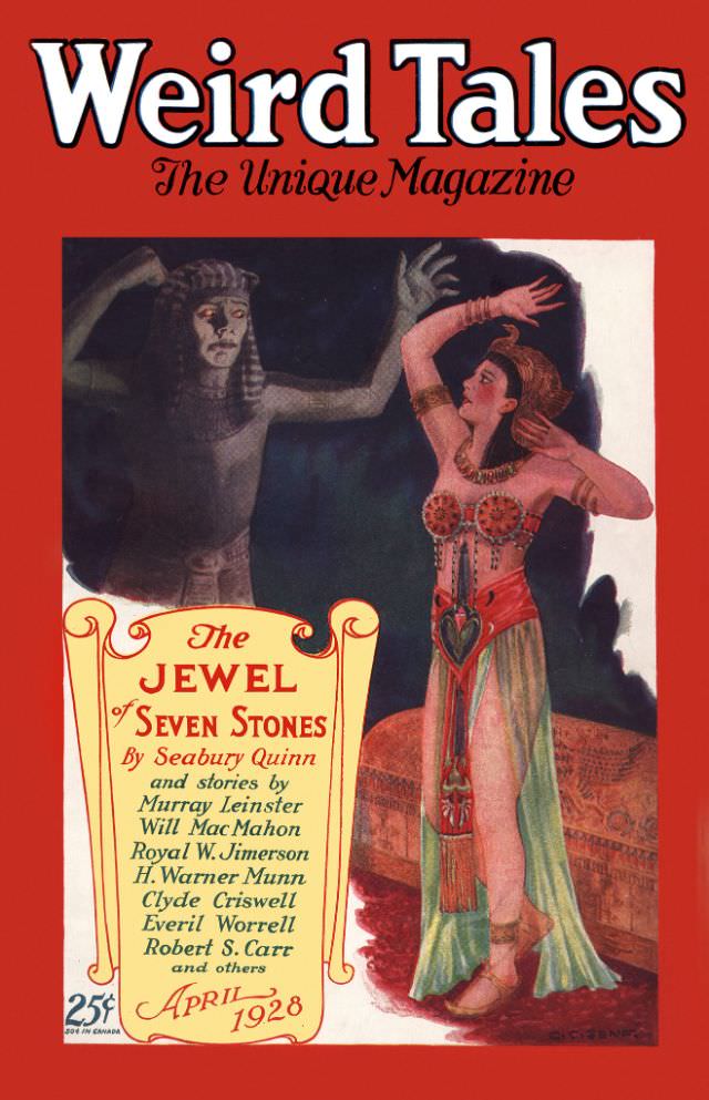 #25 Weird Tales cover, April 1928