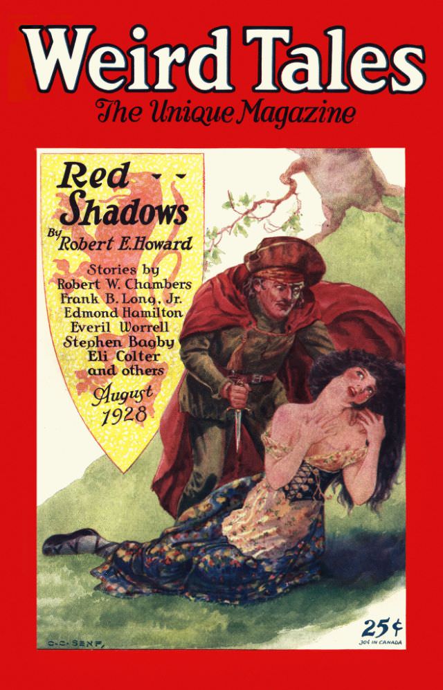 #26 Weird Tales cover, August 1928
