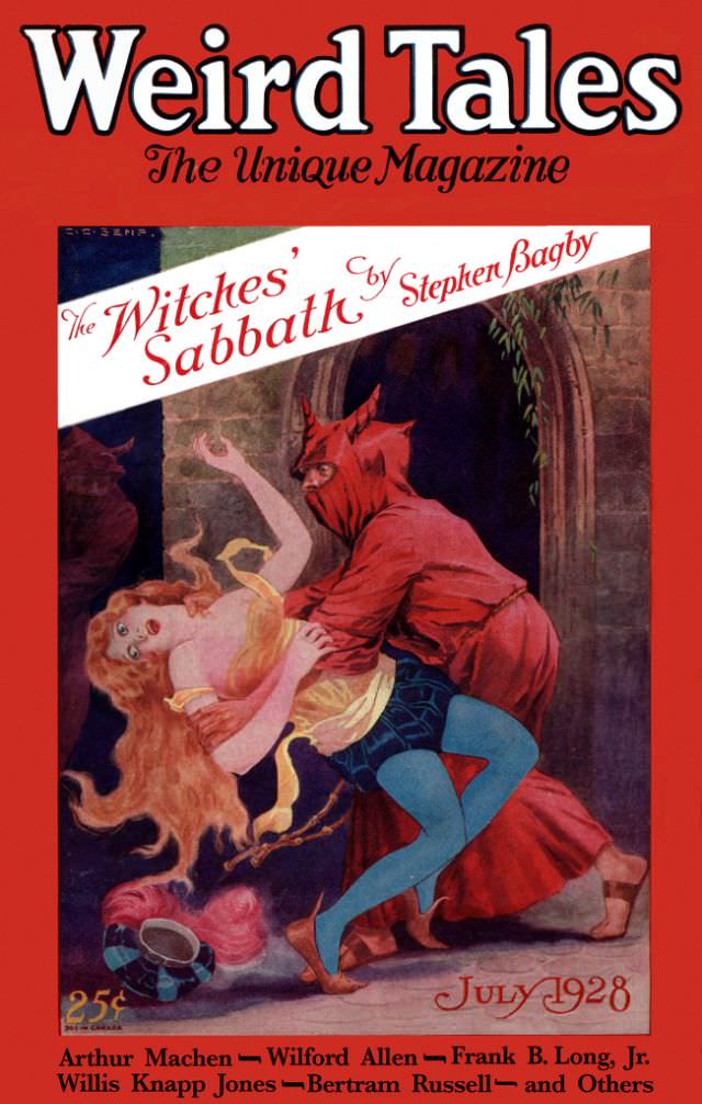 #28 Weird Tales cover, July 1928