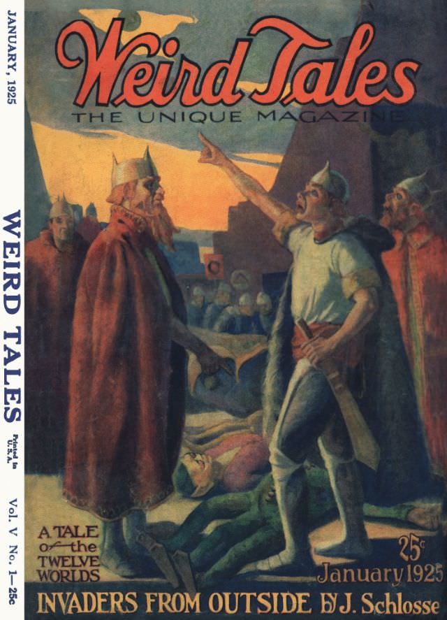 #3 Weird Tales cover, January 1925