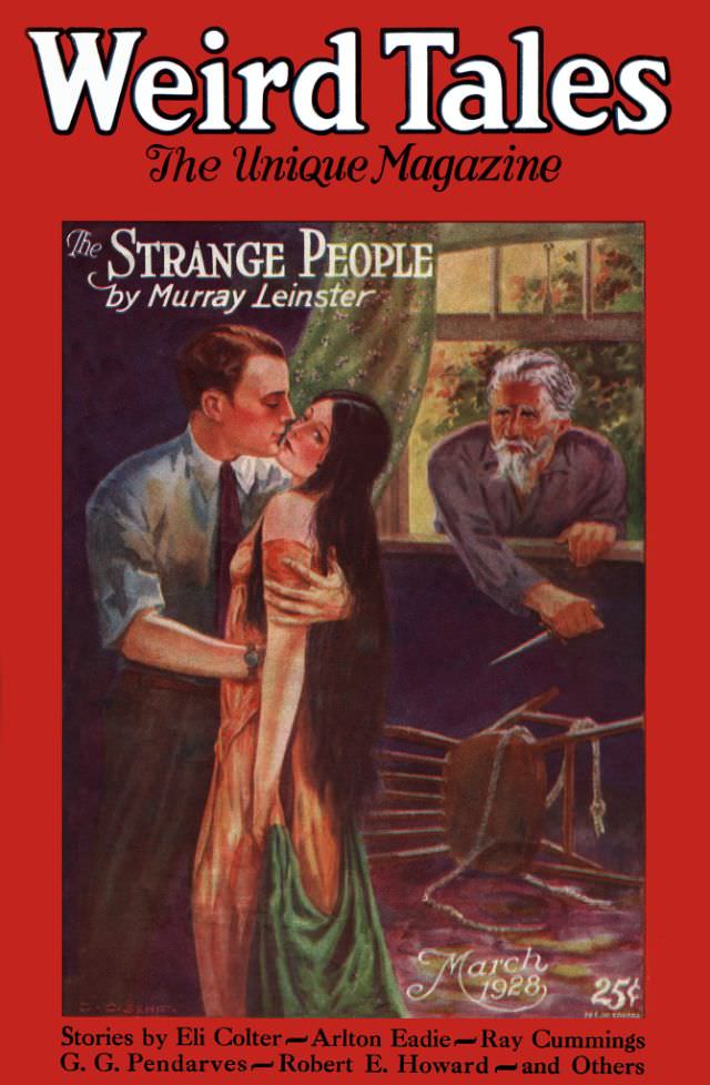 #30 Weird Tales cover, March 1928