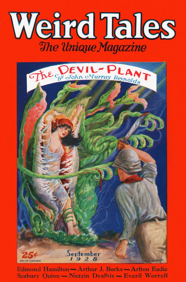 #34 Weird Tales cover, September 1928