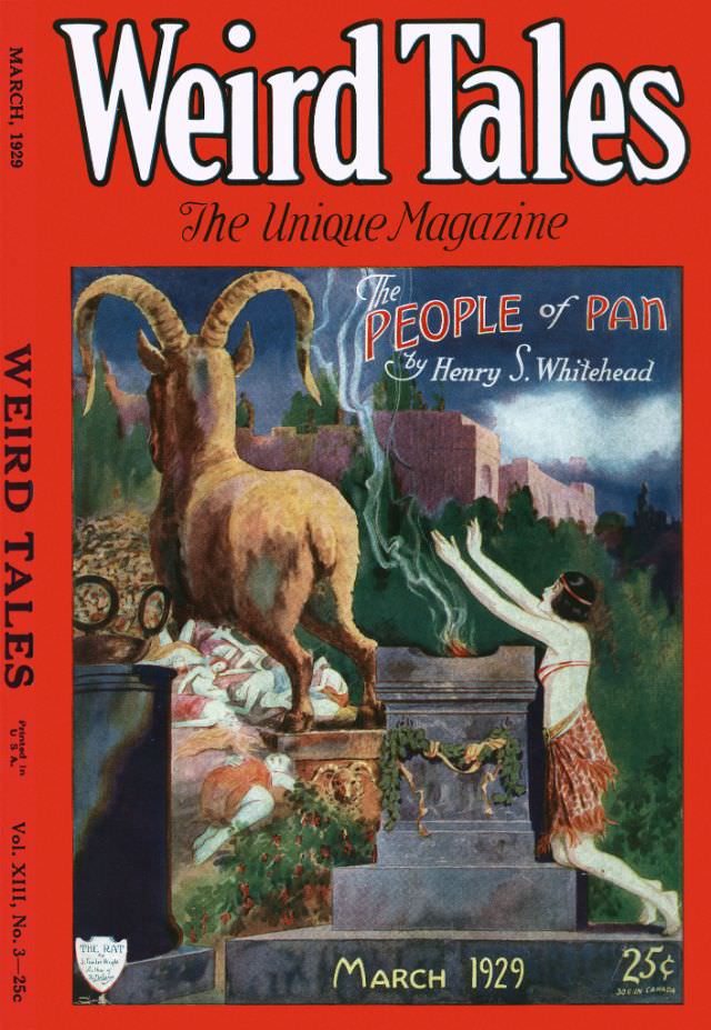 #41 Weird Tales cover, March 1929